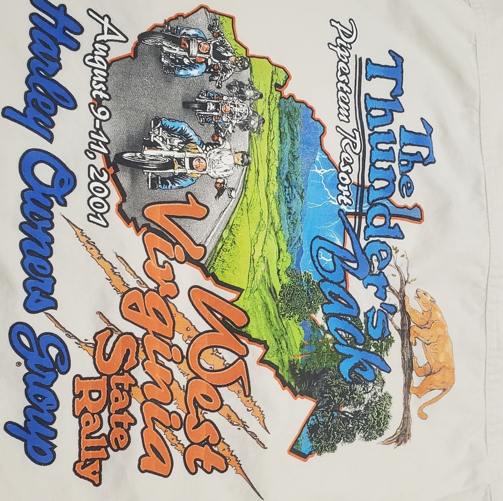 HOG  Vintage 2001 Rally Staff Shirt